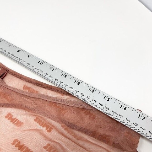 SKIMS After Hours Thong Womens Logo Straps String Underwear Mesh Panty Sz 4X NWT - Picture 5 of 9